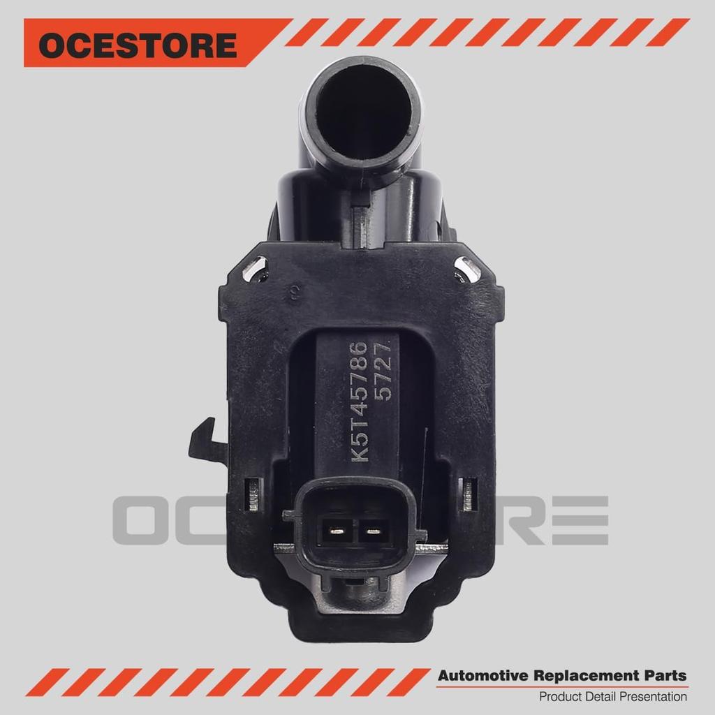 OCESTORE 14935-JF00A Vapor Canister Purge Solenoid Valve, Composite, 1/2 in Compression Inlet, 1/8 in NPT Outlet, Compatible with Altima G37 K5T45786