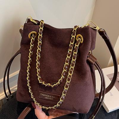Herbst neue große Kapazität Kettentasche hochwertiger Beuteltasche modische Damentasche Umhängetasche Pendler Messenger Bag