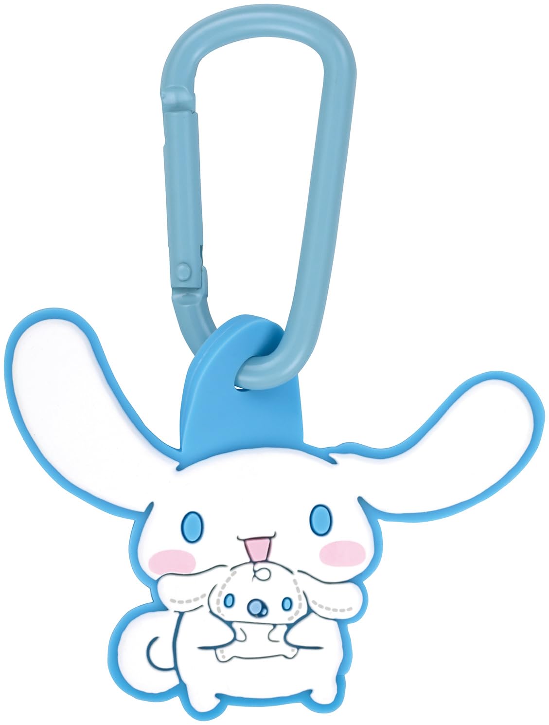 Skater Carabiner with Rubber Mascot Sanrio Cinnamoroll Plush Toy - (Girl) ZELK1-A