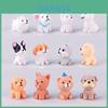 Adoráveis Mini Bonecos de Cachorro de Resina 12 Estilos Ornamentos Perfeitos Para Encantar a Decoração do Jardim