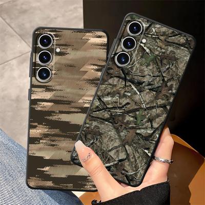 Miękkie Etui z Wzorem Kamuflażu na Telefon Samsung Galaxy A24 A31 A16 A21s A22 A23 A33 A34 A14 A15 A35 A41 A51 A52 A54