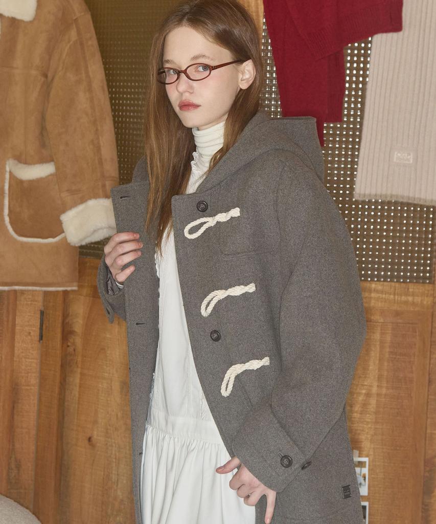 Cgp Wool Duffle Long Coat_Gray