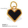 European & American Heart Pendant Necklace & Bracelet Set, Stainless Steel 18K Colorfast Jewelry for Women