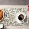 Chinoiserie Spring Placemats Set of 4, 12x18 Inch Blue Green Floral Bird Table Mats Summer Vintage Flowers Holiday Decorative Table Placemats for