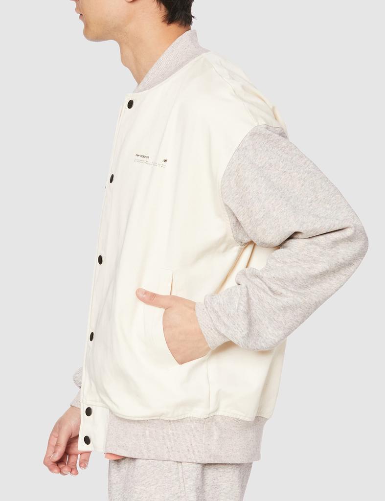 Jacket NB Athletics Undyed Jacket UJ31551 GIE 3 [New Balance] (UJ31551) (Greige)