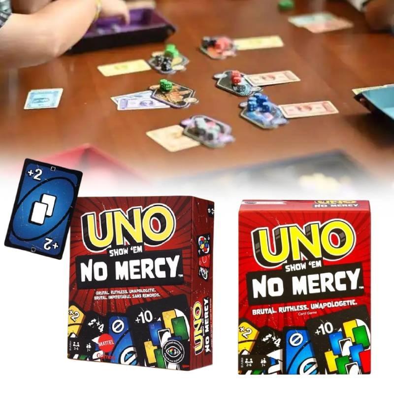 Uno Em Show No Mercy Poker Card Board Game Family Party Prop Educational Toy