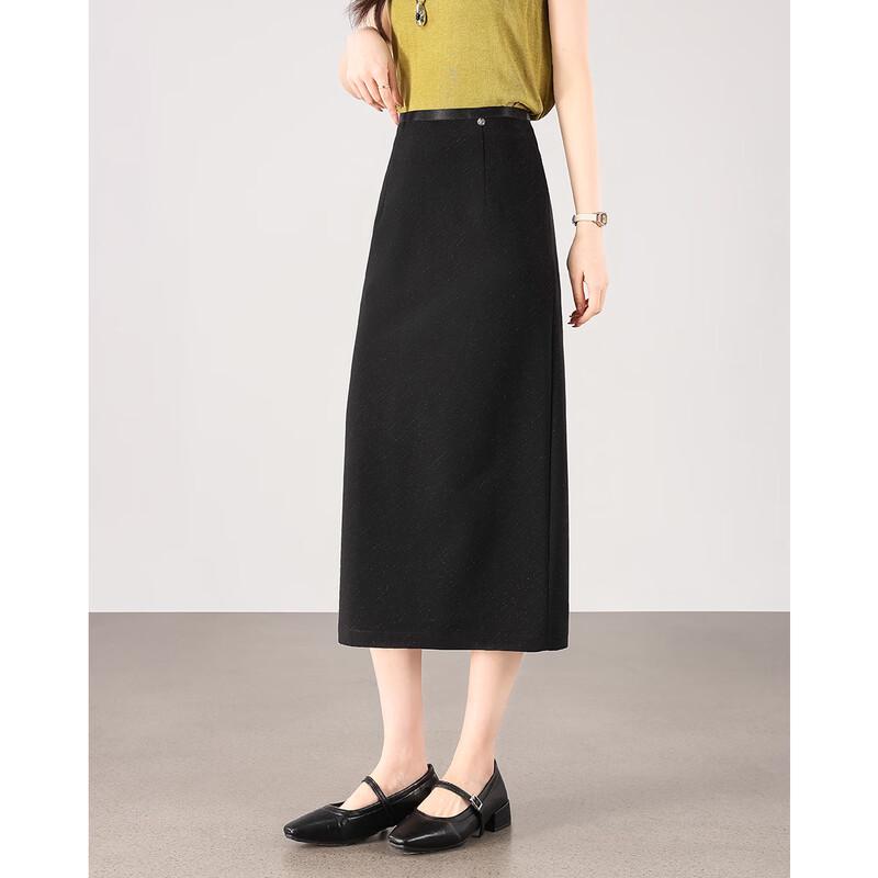 TERRE BLEUE Women s High-Waist Commuter Pencil Skirt L