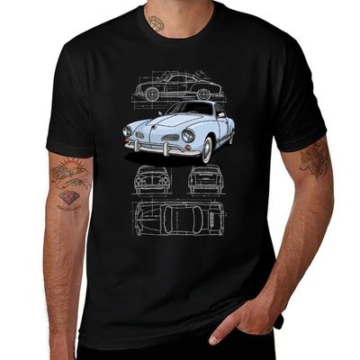 Das ikonische deutsche Coupé T-Shirt Weich Lässig Kurzarm Baumwolle T-Shirt