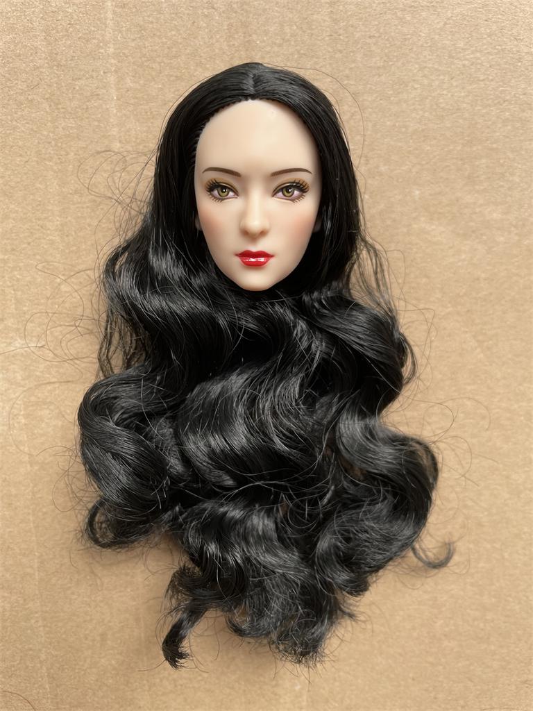 MENGF New Doll Heads 22 Joints Movable 25cm Body Colorful Straight Curl Hairs Vintage Make Up Size 1/6 Doll DIY Accessories