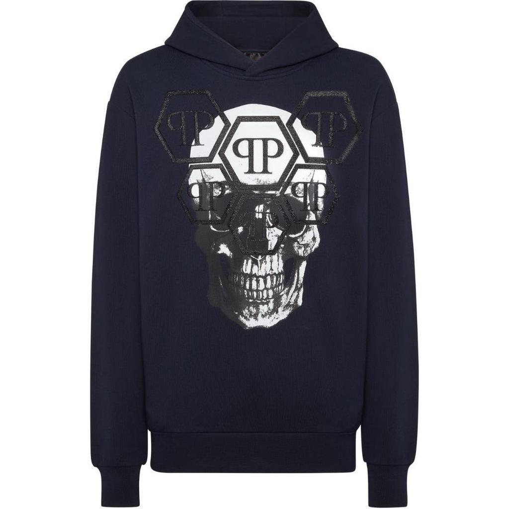 Philipp Plein Skull long-sleeve hoodie UADC-MJB3563-PJY002N-