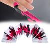 100pcs Special Fish Pattern Shape Self-Adhesive Nail Sculpting Trays
