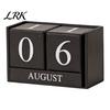 Calendário Perpétuo Pássaro de Metal Calendário de Mesa, Arte de Mesa com Estrutura de Ferro com Exibição Rotativa Flip de Mês e Data para Escritório em Casa
