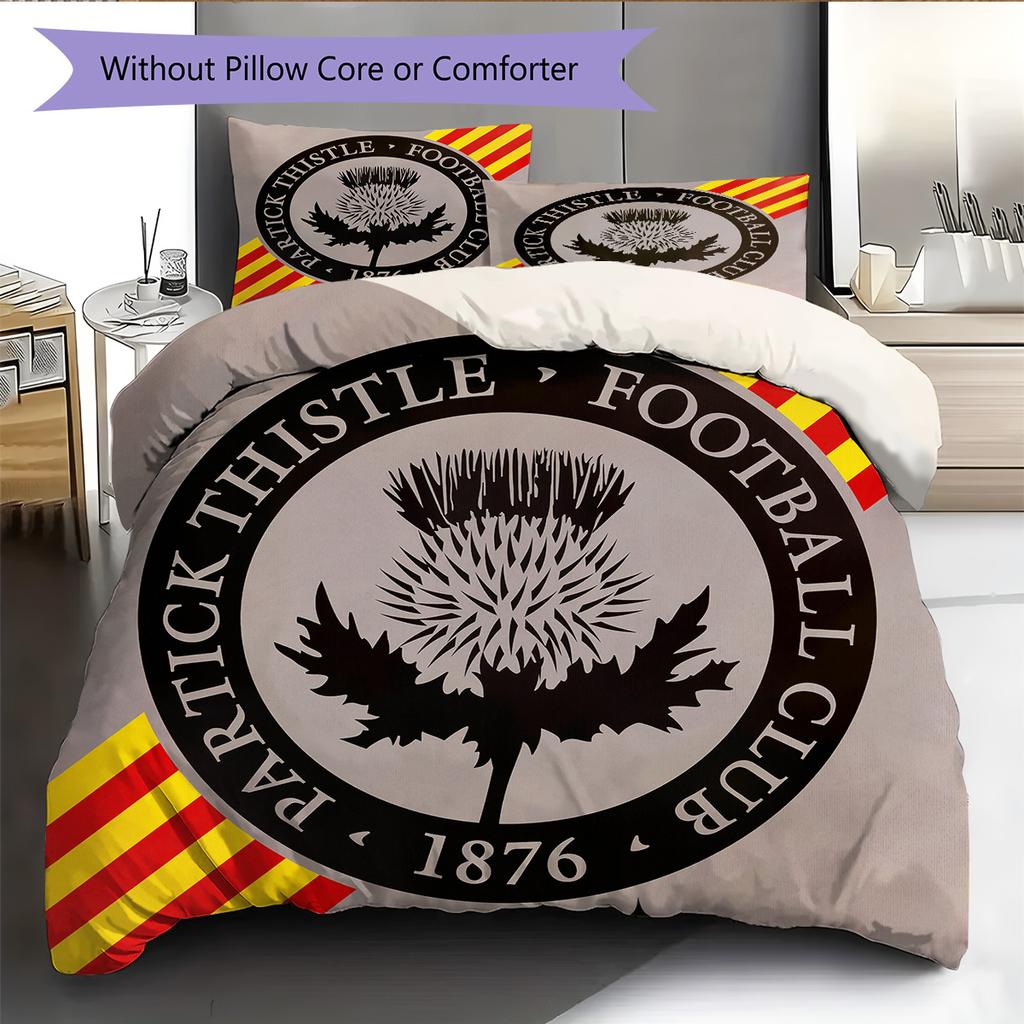 Partick Thistle F.C.  Pattern Bedding Quilt Set  Home Decoration  Gift (1 * duvet cover + 2 * pillowcase  without core)