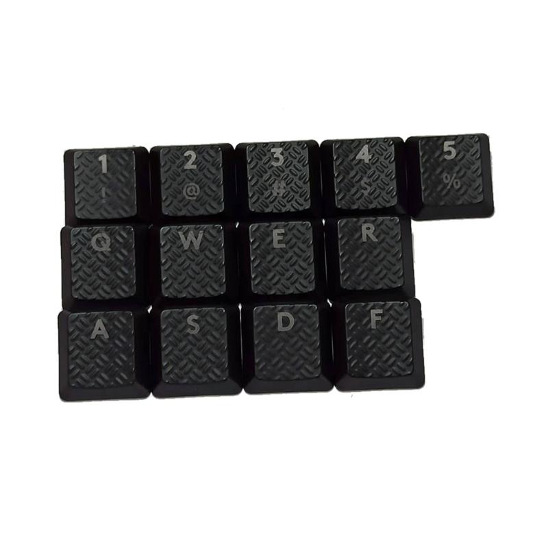 DIY Customs Keyboard Keys 13Pcs Keycap Carbon Fiber Texture Nonslip Cover for G915/G813/G815/G913 TKL