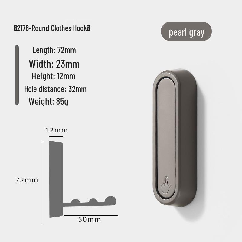 Modern Minimalist Foldable Zinc Alloy Coat and Hat Hook