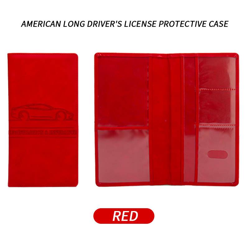 Leather Car Insurance & Driver's License Holder - Multifunctional, Long-Lasting Wallet