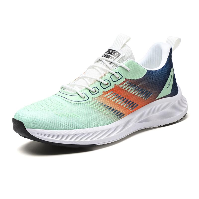 Men's Shoes New Mesh Breathable Casual Shoes Comfortable Casual Sports Shoes Men's Lightweight Cushioning Running Shoes Trendy Shoes