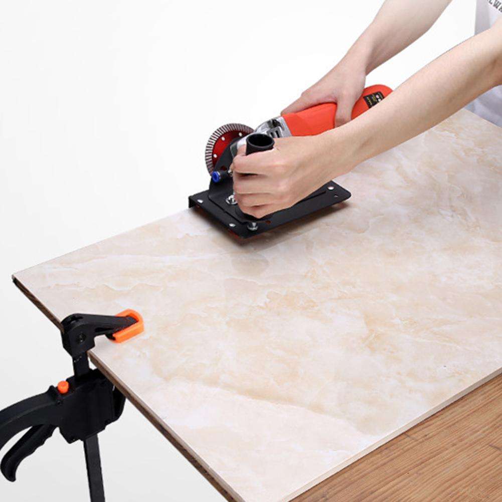 Angle Grinder Stand Corner Cutting Bracket Tile Cutter Tile Chamfering 45 Adjustable Tool Black Color Range Tool Degree N4O2