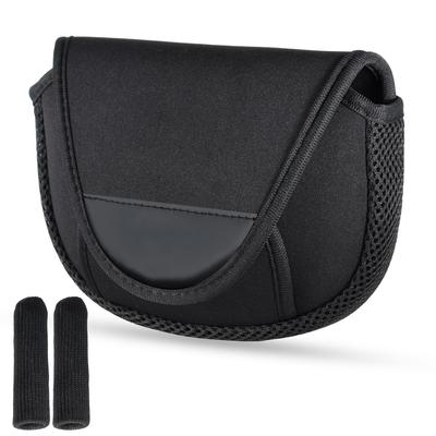 ESFUERZO Capa para Carretilha Estojo para Carretilha Armazenamento de Pesca Bolsa para Iscas de Spinning Neoprene Espesso Com Alça Botão Cobertura (1 Conjunto, M)