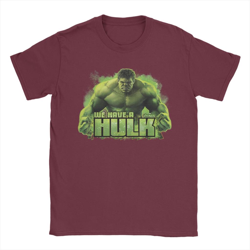 Infinity War We Have A Hulk Unisexs T Shirt Novelty Tees Short Sleeve Crew Neck TShirt Cotton Original Tops