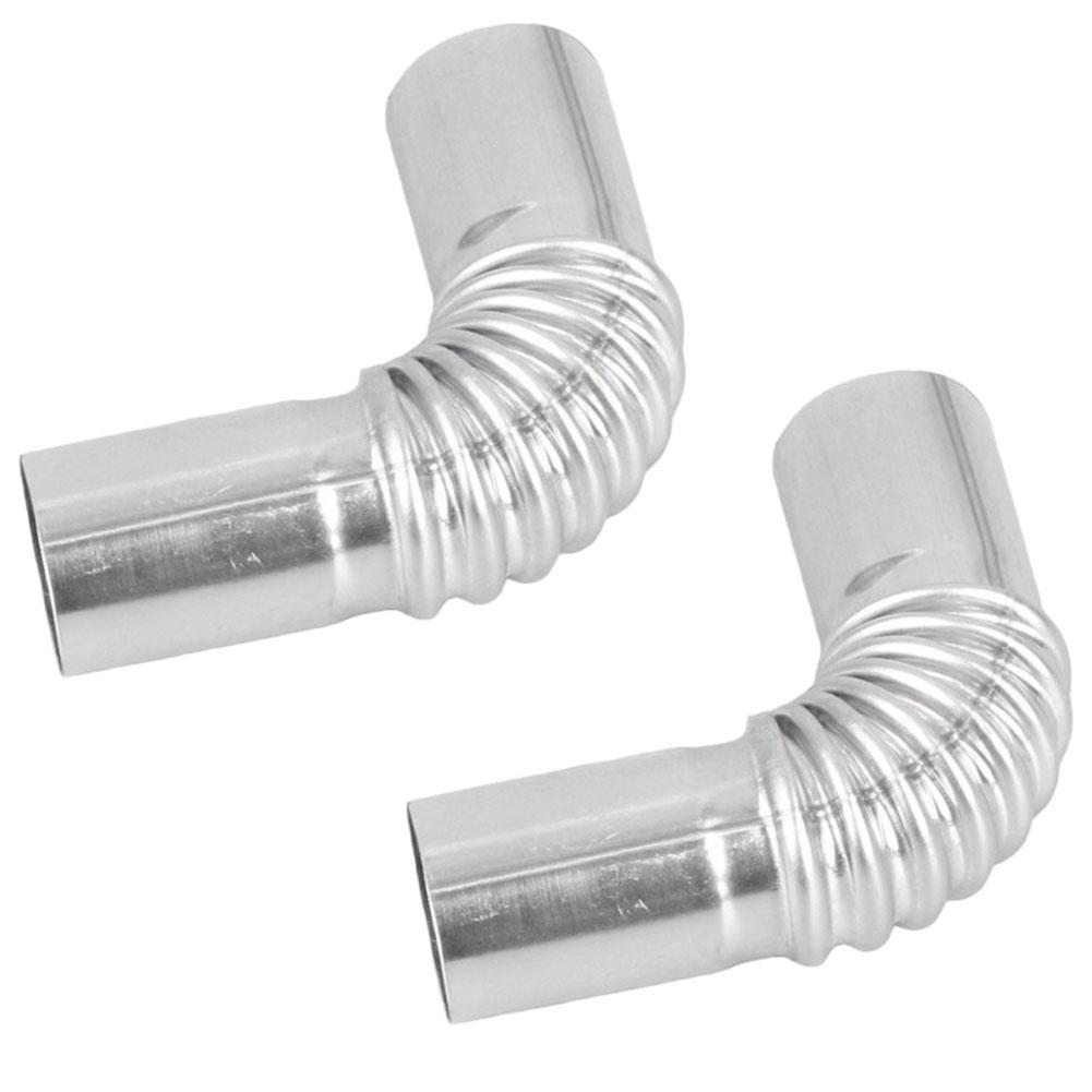 2pcs 25mmElbow Pipe Air Diesel Parking Heater Exhaust Pipe Connector Stainless Steel Air Parking Heater Tube 2PCS