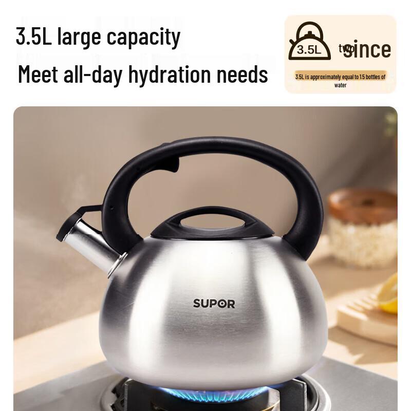 Supor 304 Stainless Steel Whistling Kettle