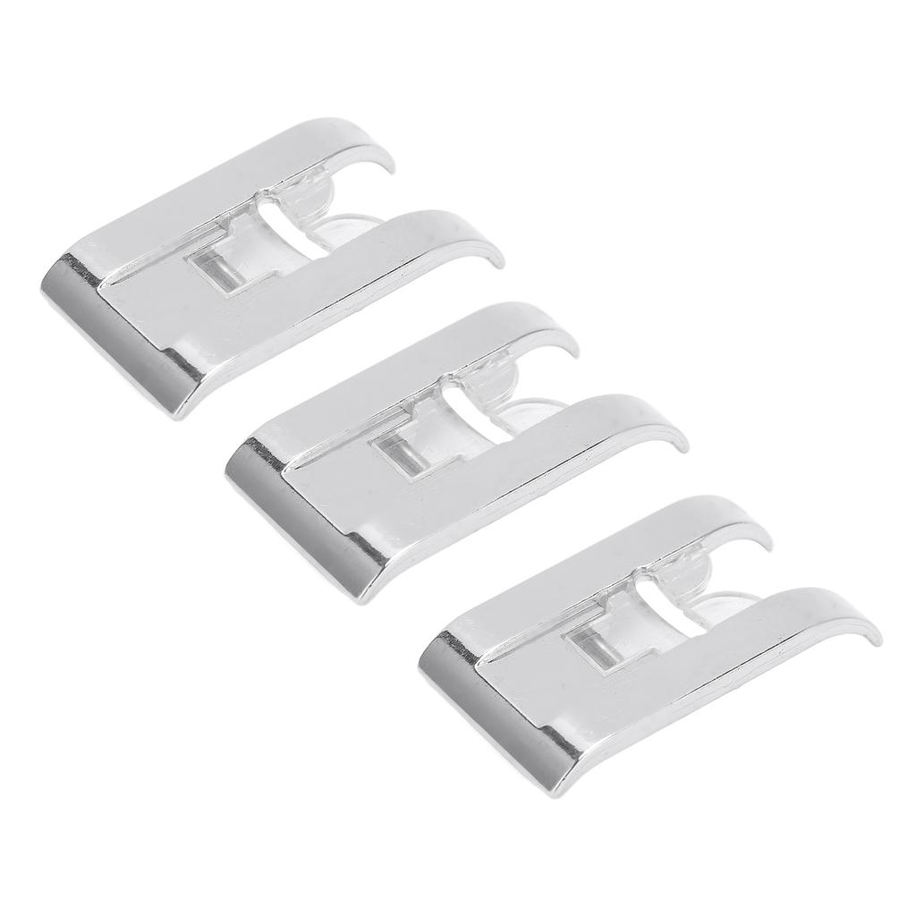 3Pcs Zigzag Foot Stainless Steel Multifunctional Universal Lightweight Durable Sewing Machine Presser Foot for Home