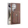 Suitable for Samsung S25 Ultra Mobile Phone Case Card Holder Magnetic Charging Galaxy24plus Business Men's Leather Case