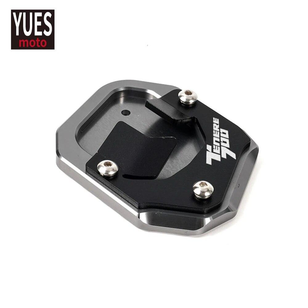 

Аксессуары для мотоциклов, алюминиевый увеличитель ног, боковая подставка для ног, удлинительная пластина, подходит для Yamaha Tenere 700 серый