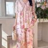 Miansilk Family Pajamas New National Style Suit Loungewear Fashionable New Chinese Short-sleeved Trousers Suit Thin Can Be Worn Outside