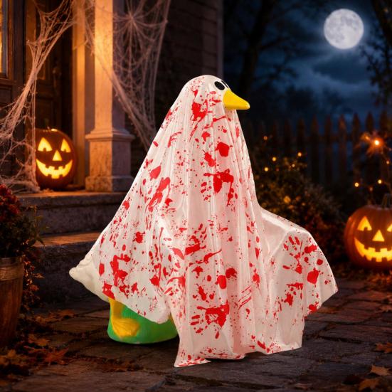 Halloween Porch Goose Outfit, Blood Goose Clothes, Horror Style Goose Costume for Haunted House Party Favors