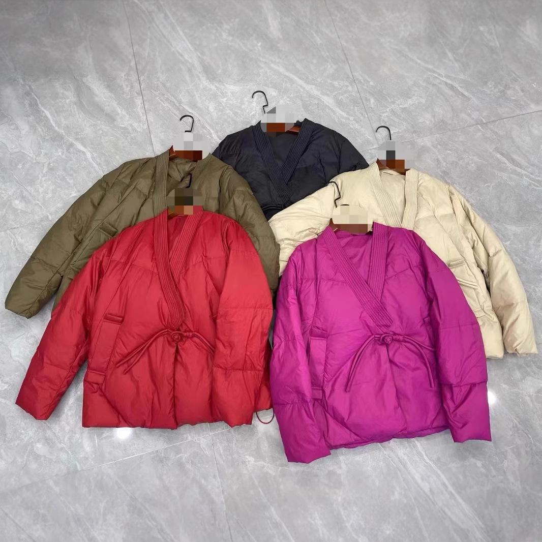 

МОДА Модная литературная женская одежда зимняя тонкая на шнуровке белая утиная пуховая короткая куртка с v-образным вырезом и пряжкой модная куртка L