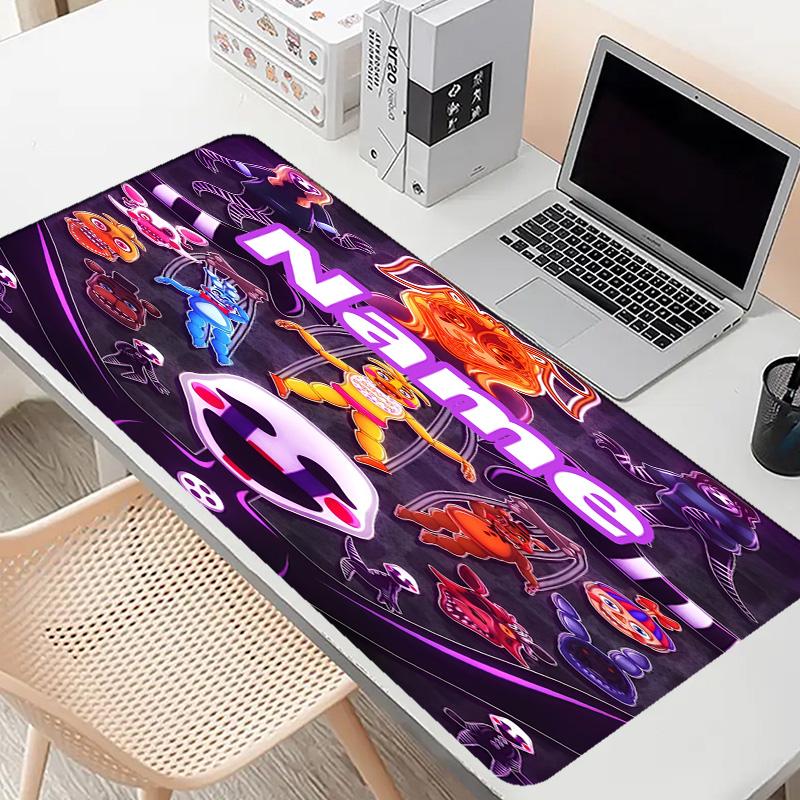 Custom Name Personalized Five Nights At Freddy's Pattern Mousepad, Laptop PC Desk Mat, Decorative Desk Mat for Home Keyboard Pad Gift