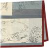 Yamamoto Jin Shoten Japanese Goods Kyoto Accessories Handkerchief Choju Jinbutsu Giga C Gray X Cm [Kyosai] Approx. 47.5 47.5