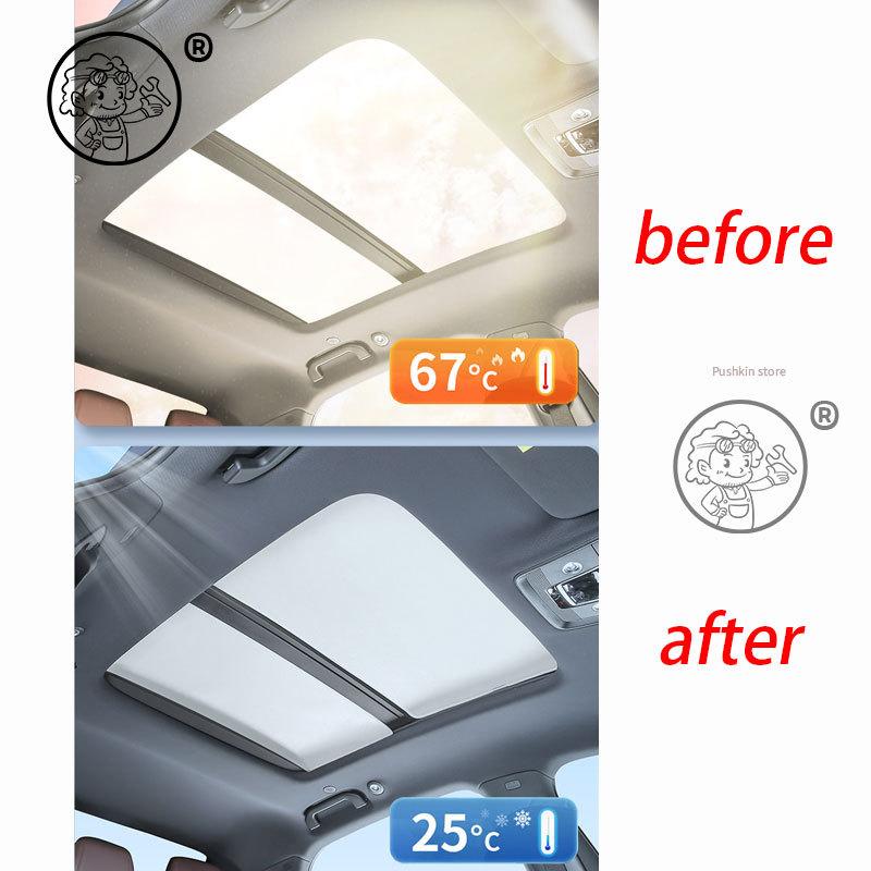 Sunroof Sunshade Ice Cloth Car Roof Glass Front Rear Skylight Heat Insulation Sun Shade For BYD Seal 7 DMI SEAL 07 DMI 2025 2026
