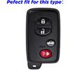 Key Fob Cover for Toyota Camry: 4 Buttons Key Fob Case Fit for Toyota Avalon Camry Hybrid Corolla Highlander Hybrid Prius Plug in Hybrid Scion FR-S