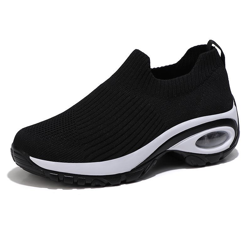 2024 Women's Versatile Air Cushion Flyknit Slip-on Running Sneakers