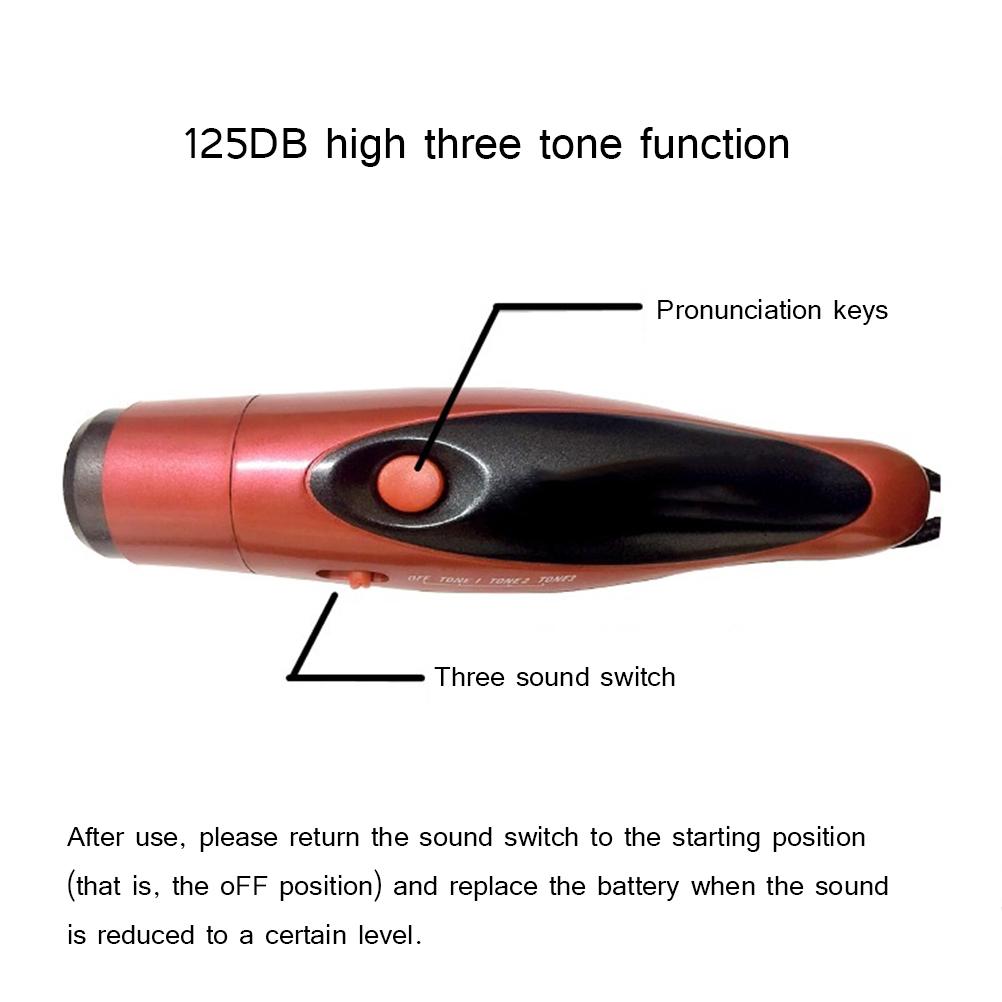 Professional Three Tone Electronic Whistle Referee Plastic Whistle for Outdoor Survival Sport