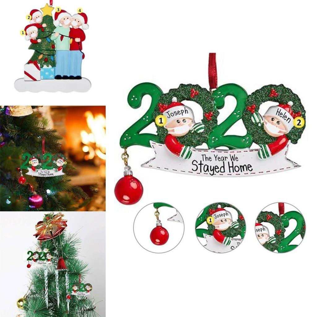 2020 Christmas Tree Ornament Quarantine Family Xmas Lockdown Decoration For Unique Festive Spirit