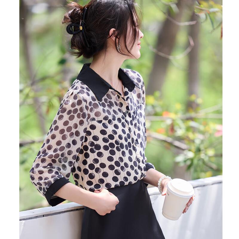 Odeur F Women s Elegant Spliced Lightweight Blouse 2XL