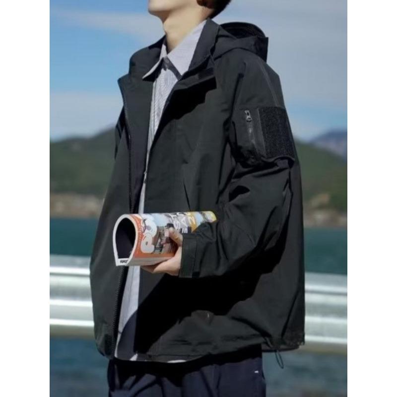 Japanese Workwear Hooded Jacket for Men In Spring and Autumn New Trendy Loose Casual Jacket Jacket Trend