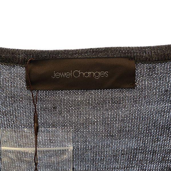 unused Jewel Changes Overall handle Long sleeve knit one piece free gray Women Used