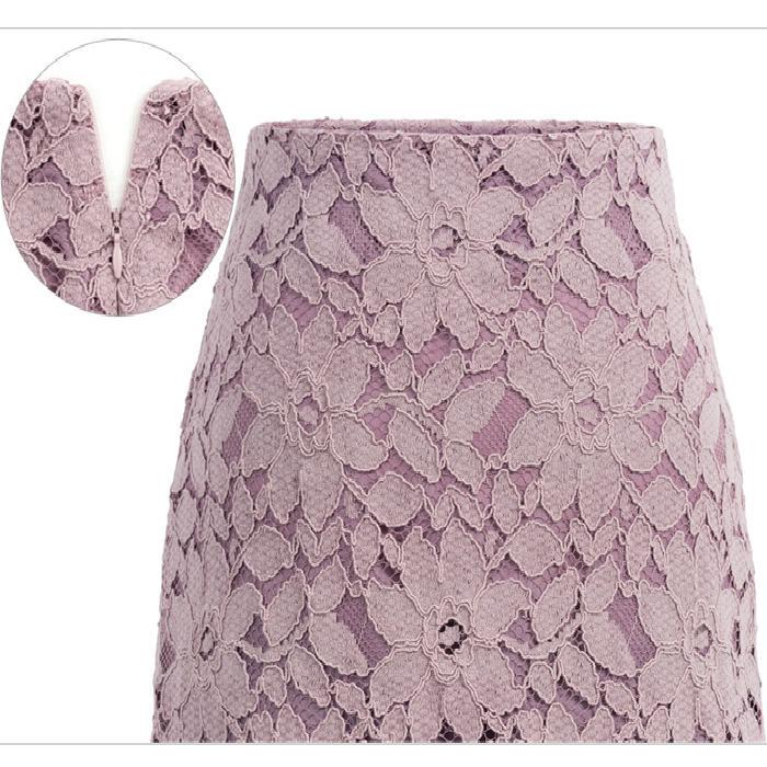 Women Skirt Summer Lace Elegant Office Skirts Pencil Skirt Knee-length High Waist Skirt Plus Size