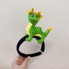 Lovely Zodiac Dragon Hair Hoop Dragon Year Headpiece Handmade Fluffy Cartoon Headband