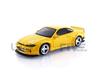 TrueScale Miniatures MINI GT 1/64 Rocket Bunny Nissan Silvia (S15) Yellow Right-Hand Drive Finished Product