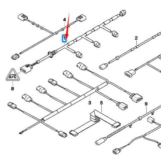 BMW X5 E70 Front Bumper Parking Sensor Wiring Harness
