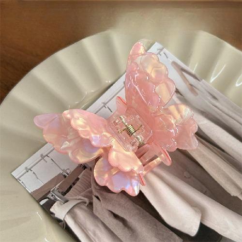 Gradient Butterfly Hair Claw Korean Simple Fashion Hair Claws Headwear Hairpin Women Colorful Hair Decorations Style Accessories