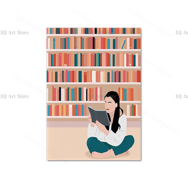 Nordic Poster Pool Party Swim Diving Bathtub Coffee Girl Abstract Wall Art Print Canvas Painting Decor Pictures Living Room Home