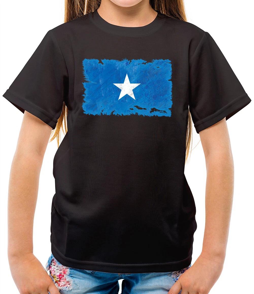 Somalia Grunge Style Flag - Kids T-Shirt - Somalian - Country - Travel - Flags 150