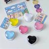 Desktop Magnetic Phone Holder Cute Glass Love Heart Design Cell Phone Support Stand For  Magsafe iPhone 16/15/14/13/12 Pro Max